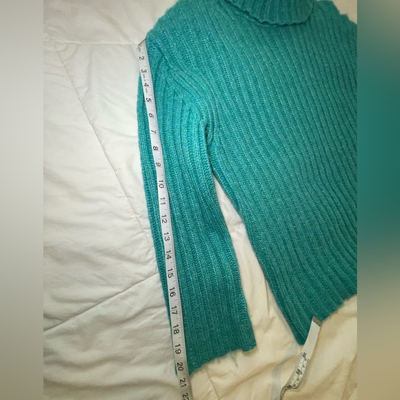 NWT Joseph A. Turquoise Ribbed Turtleneck Sweater Size XL - Picture 6 of 12